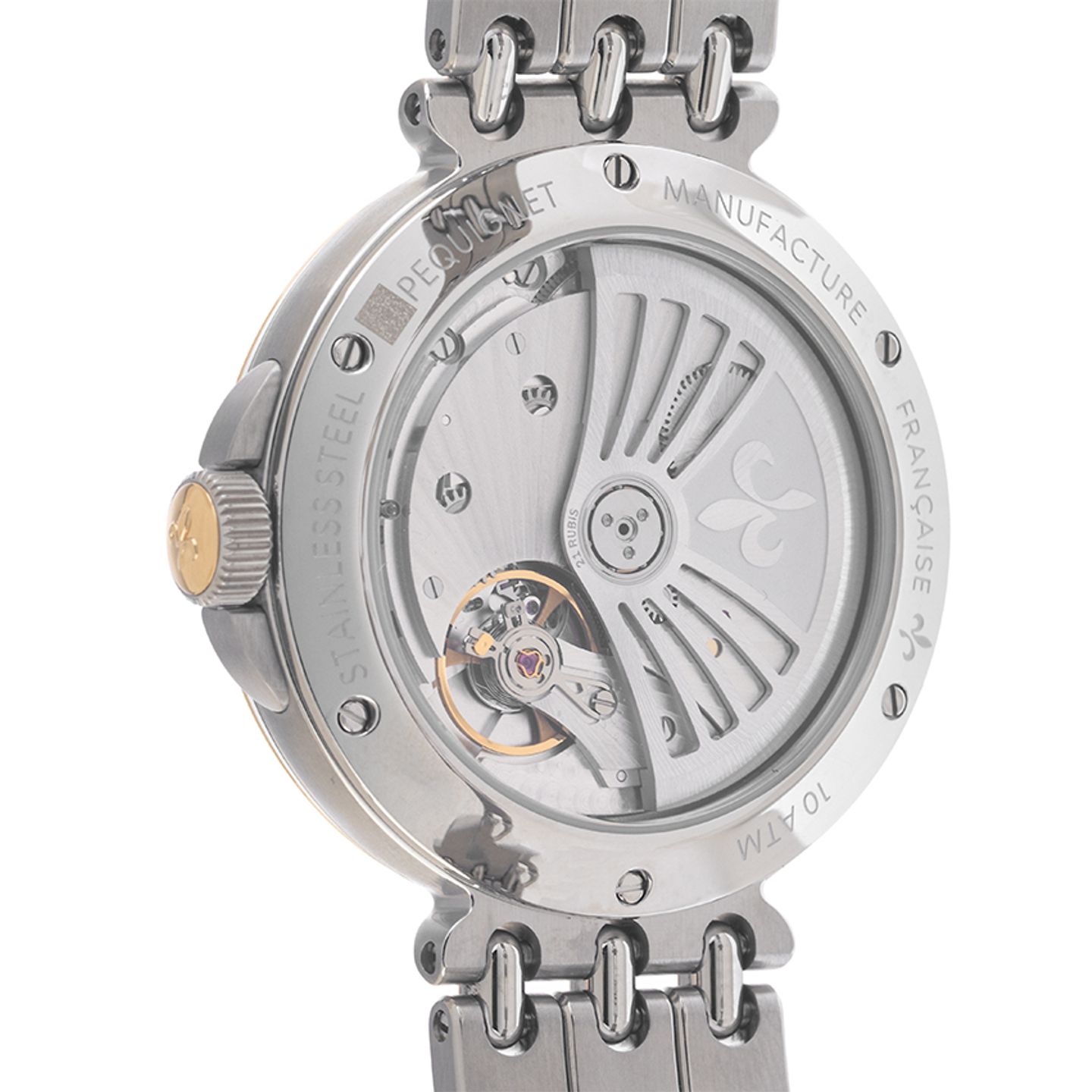 Pequignet Moorea 4241318  (Unknown (random serial)) - White dial Unknown Gold/Steel case (6/7)