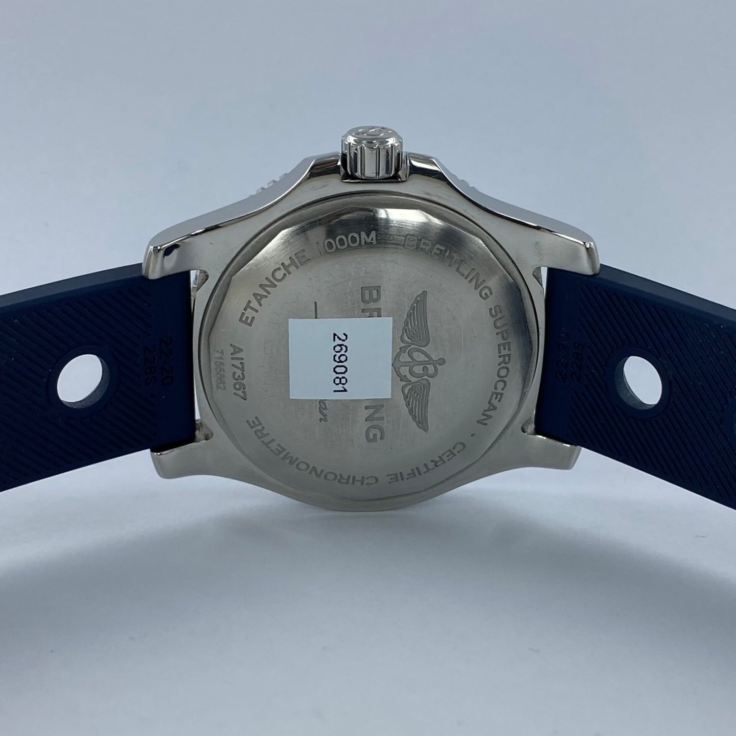 Breitling Superocean 44 A17367 (Onbekend (willekeurig serienummer)) - Blauw wijzerplaat 44mm Staal (6/6)