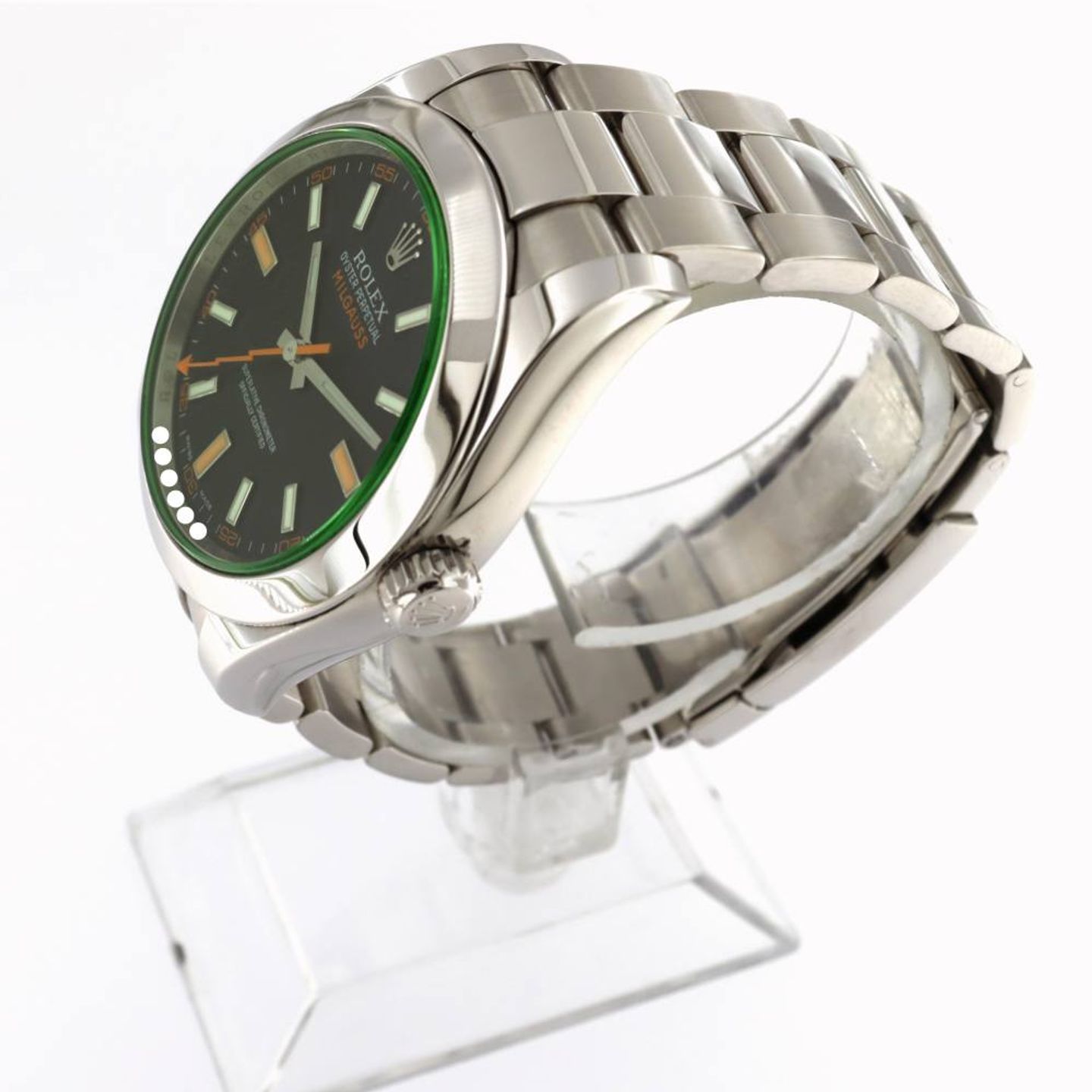 Rolex Milgauss 116400GV (2009) - 40 mm Steel case (2/7)