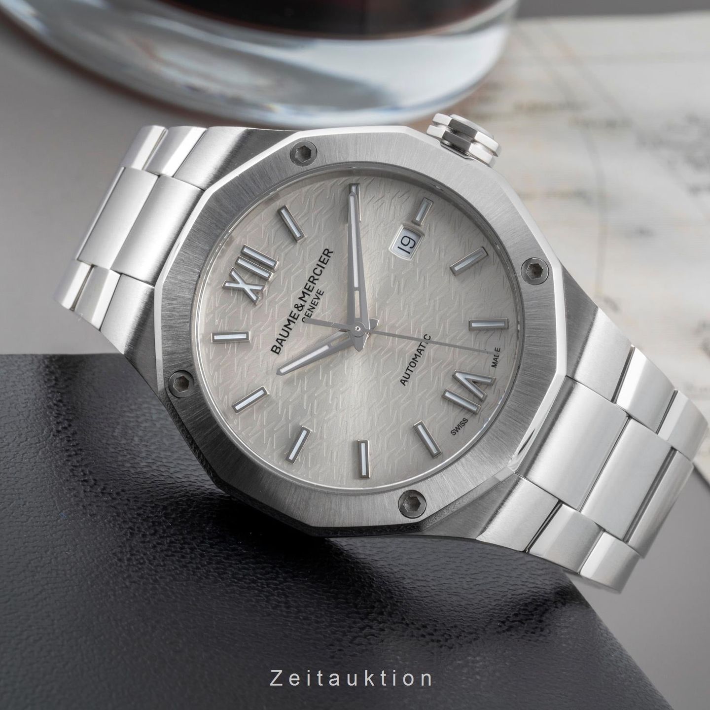 Baume & Mercier Riviera M0A10622 (2022) - Zilver wijzerplaat 42mm Staal (2/8)