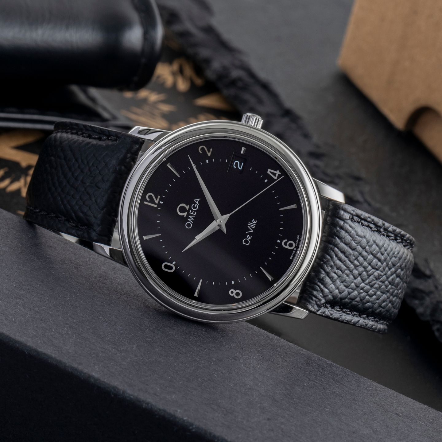 Omega De Ville Prestige 4810.50.01 (Unknown (random serial)) - Black dial 34 mm Steel case (2/8)