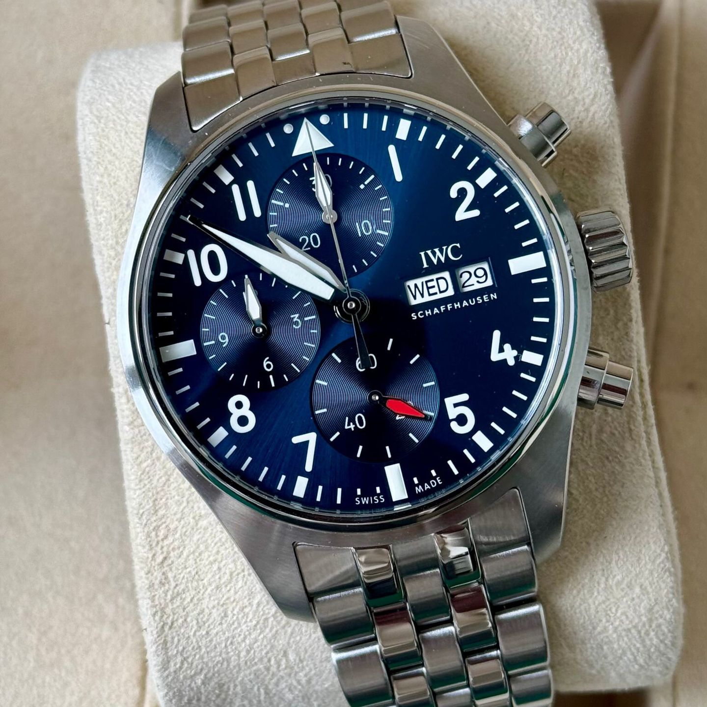IWC Pilot Chronograph IW388102 (2022) - Blue dial 41 mm Steel case (1/1)