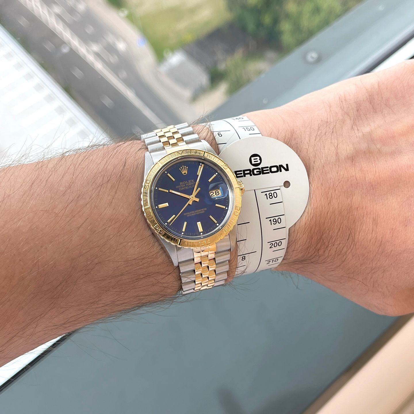Rolex Datejust Turn-O-Graph 16253 (1986) - Blue dial 36 mm Gold/Steel case (2/8)