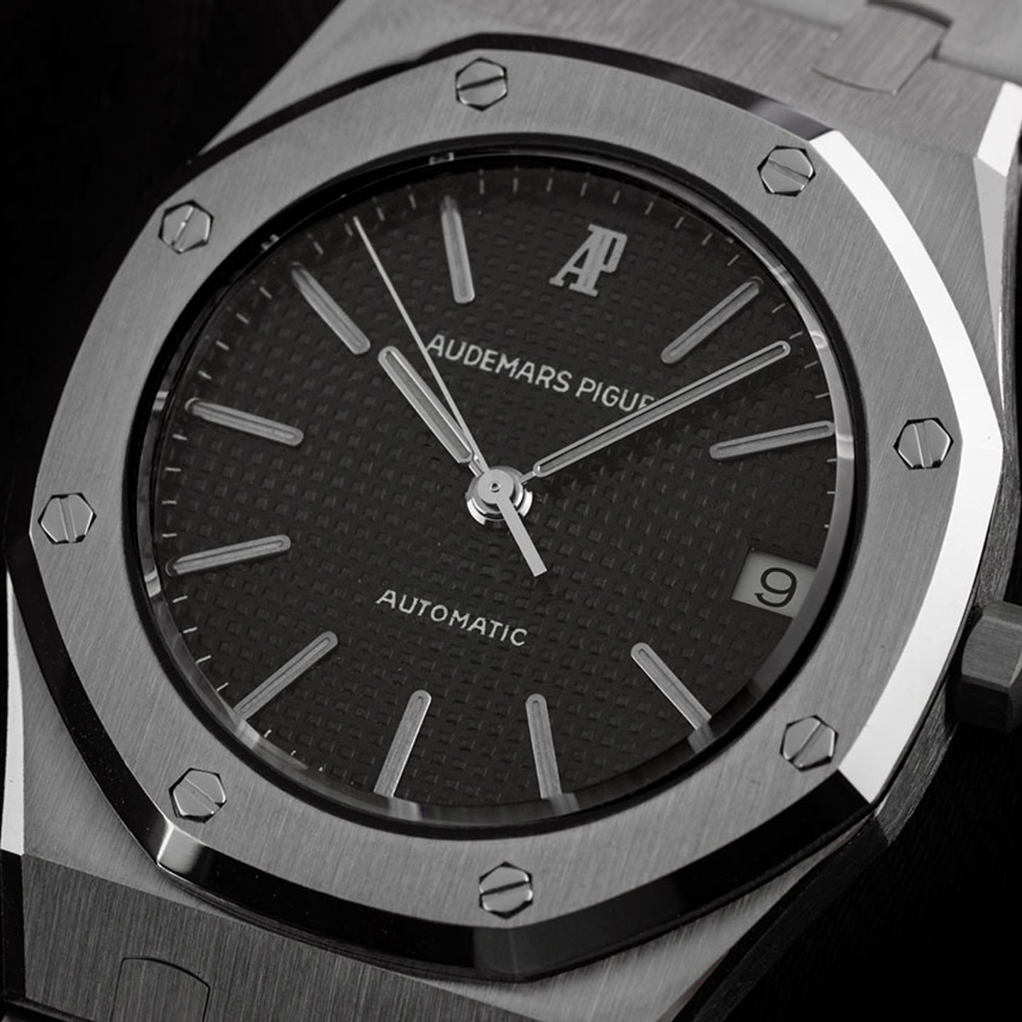 Audemars Piguet Royal Oak 14100ST.OO.0477ST.01 (1980) - Zwart wijzerplaat 33mm Staal (3/7)