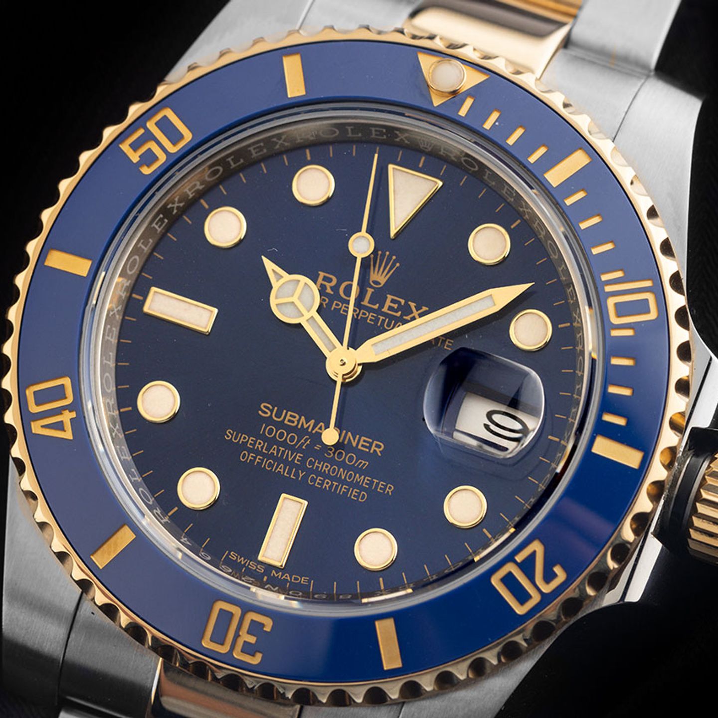 Rolex Submariner Date 116613LB (2016) - Blue dial 40 mm Gold/Steel case (3/7)