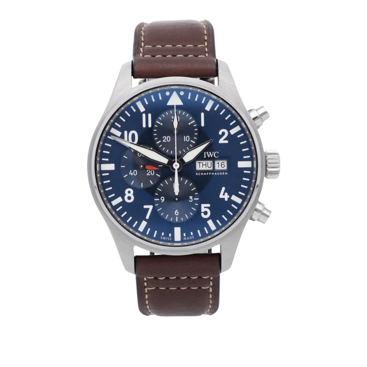 IWC Pilot Chronograph IW377714 (2020) - Blue dial 43 mm Steel case (1/7)