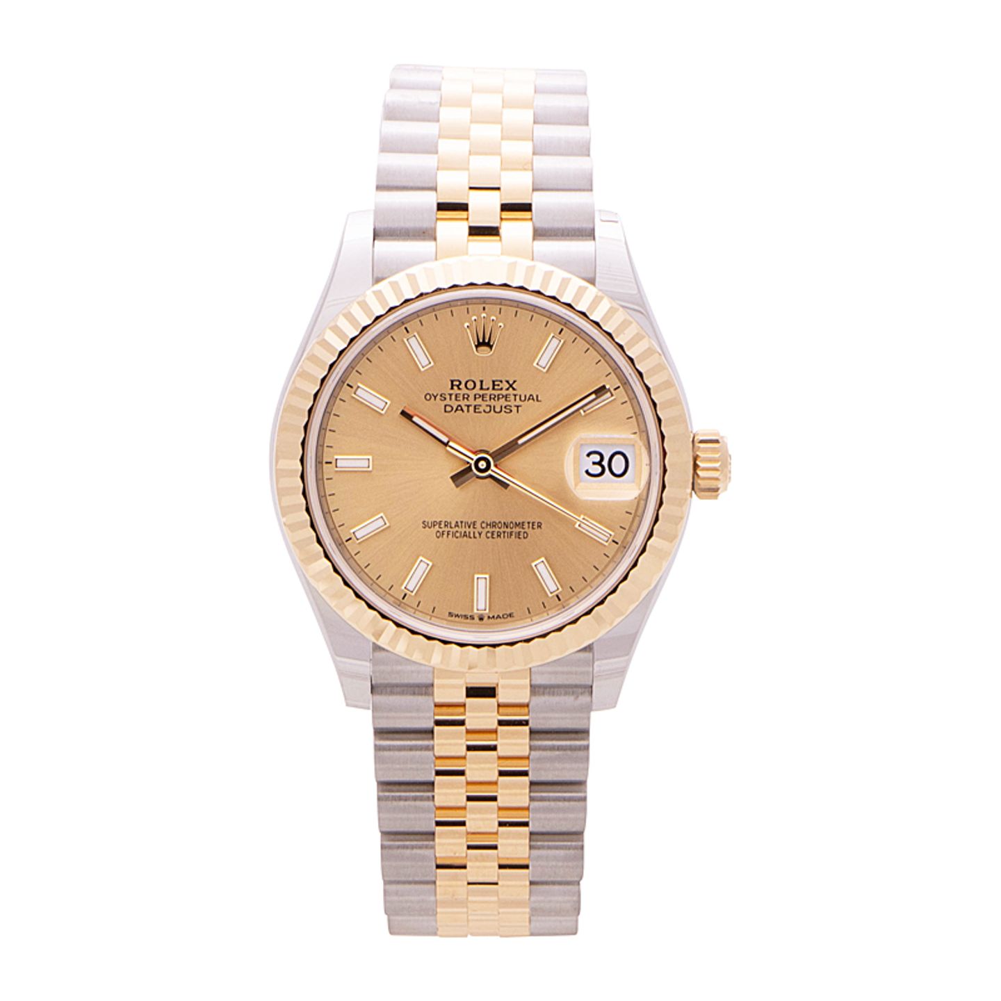 Rolex Datejust 31 278273 (2025) - Champagne wijzerplaat 31mm Goud/Staal (1/4)