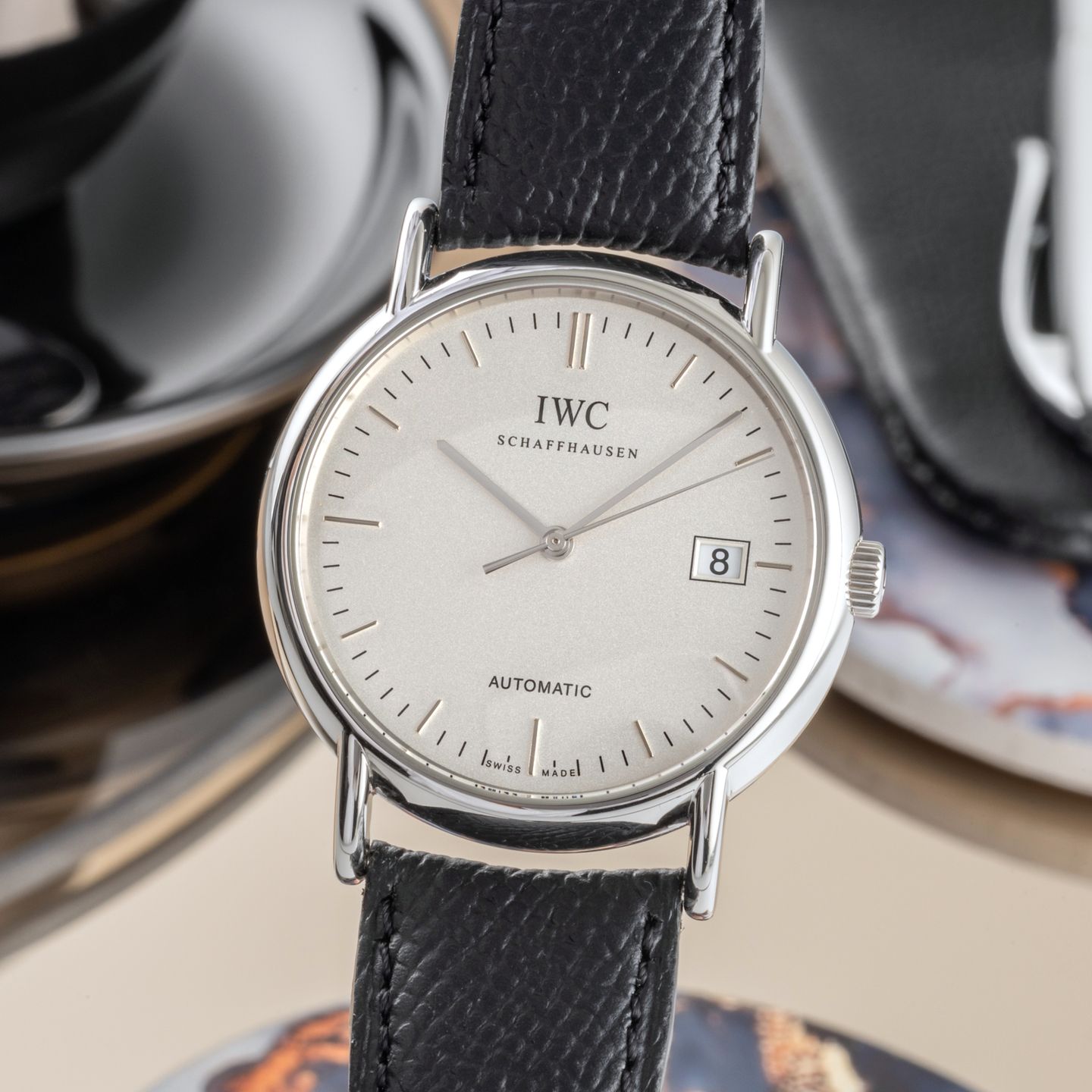 IWC Portofino Automatic IW353309 (2005) - Zilver wijzerplaat 38mm Staal (3/8)