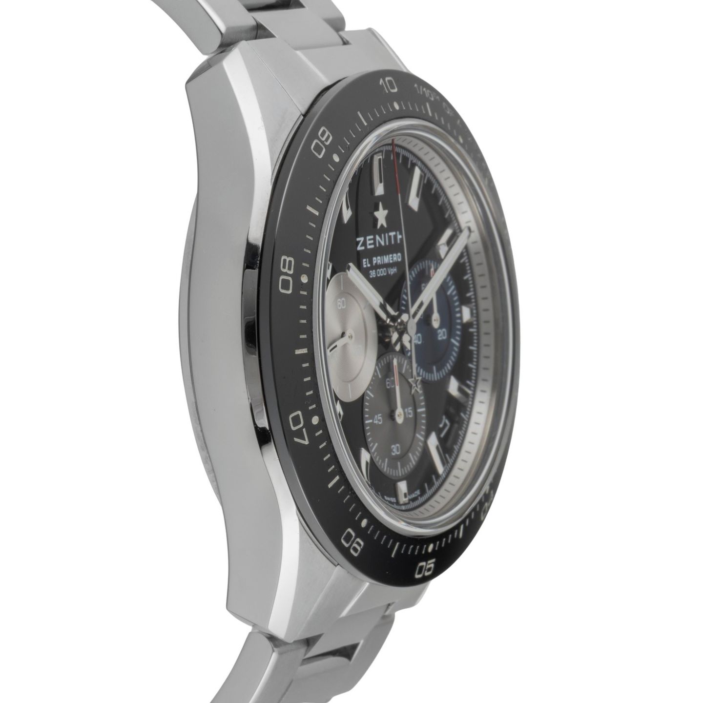 Zenith Chronomaster Sport 03.3100.3600/21.M3100 (Onbekend (willekeurig serienummer)) - Zwart wijzerplaat 41mm Staal (7/8)