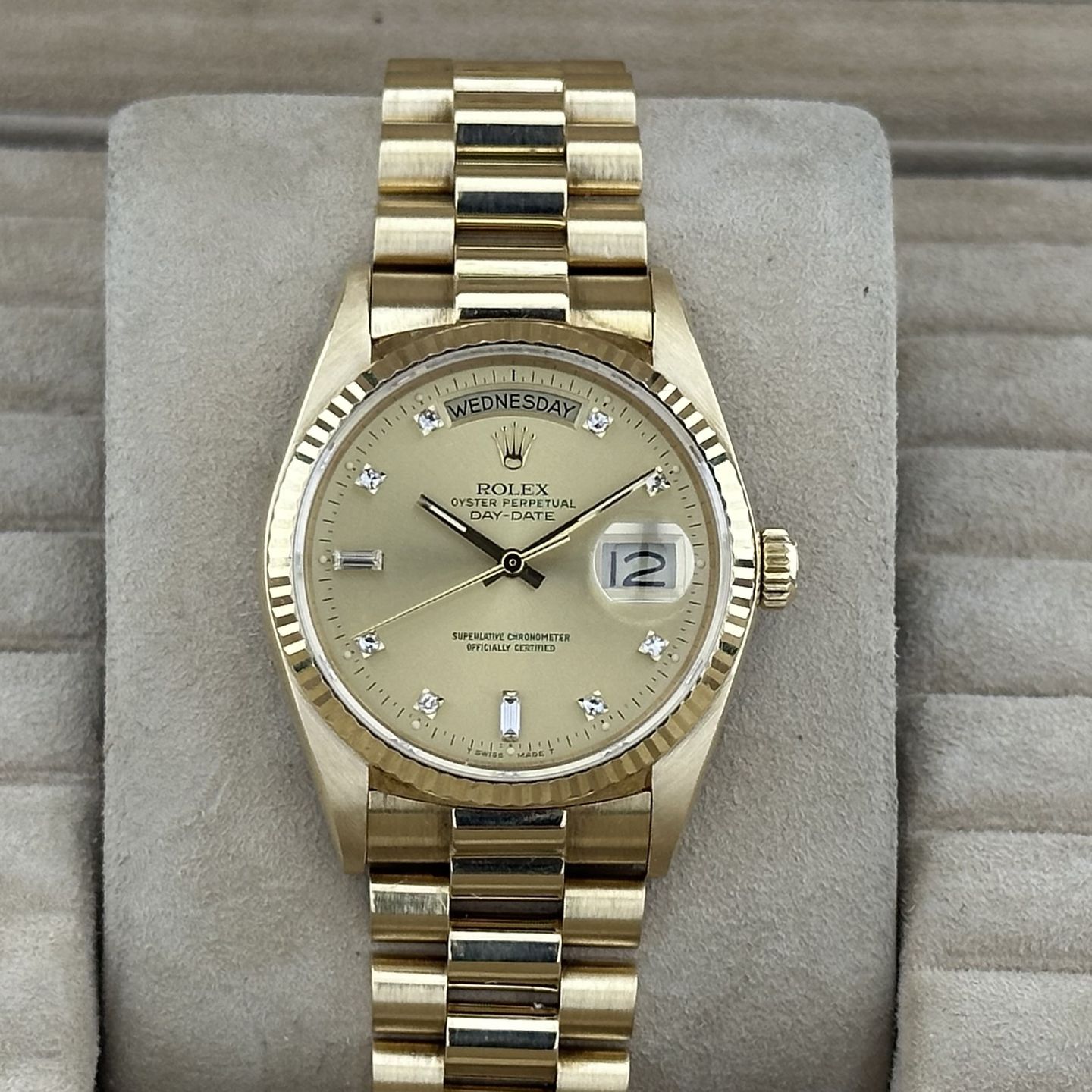 Rolex Day-Date 36 18038 (1986) - 36 mm Yellow Gold case (1/8)