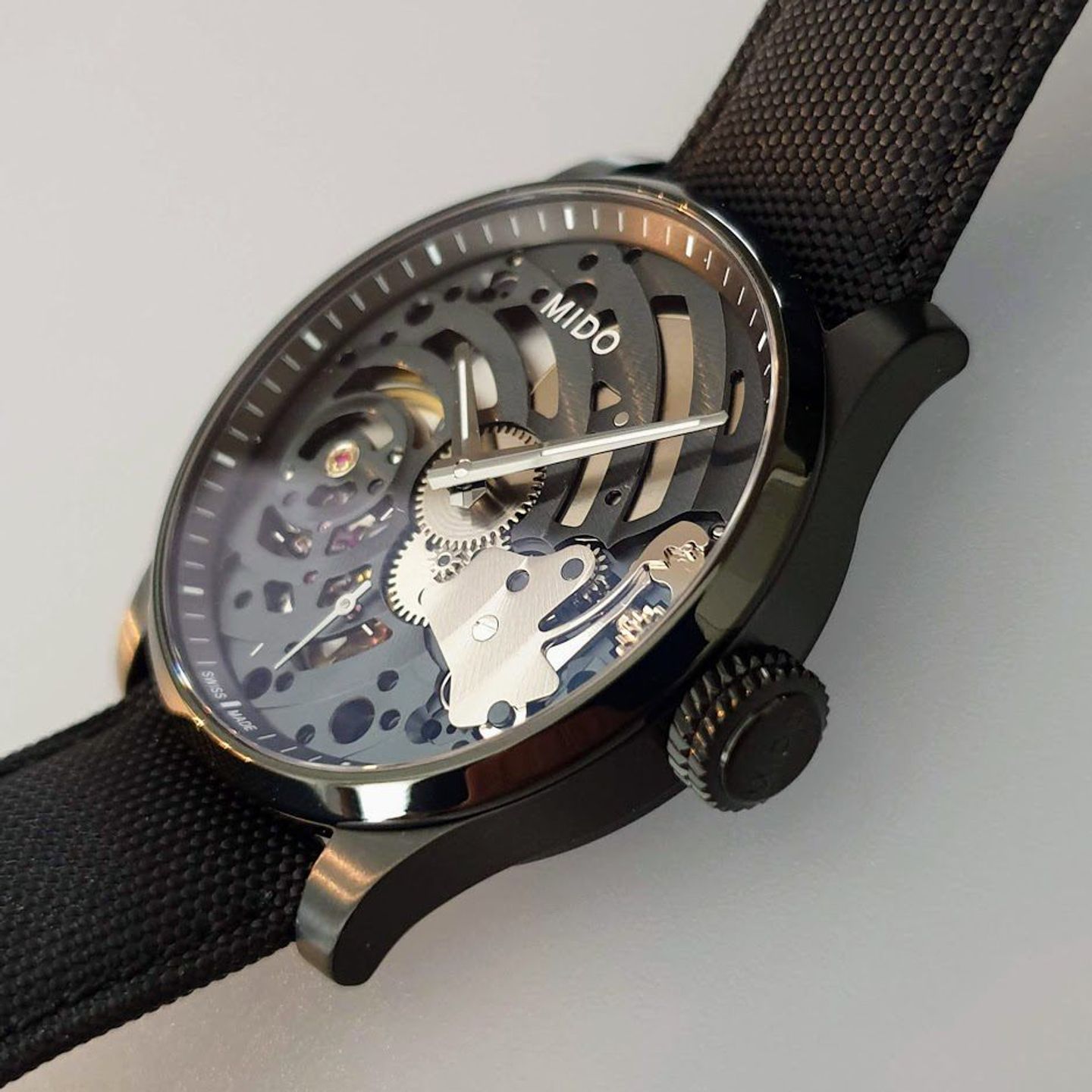 Mido Multifort M032.605.47.410.00 (2025) - Black dial 44 mm Titanium case (3/8)