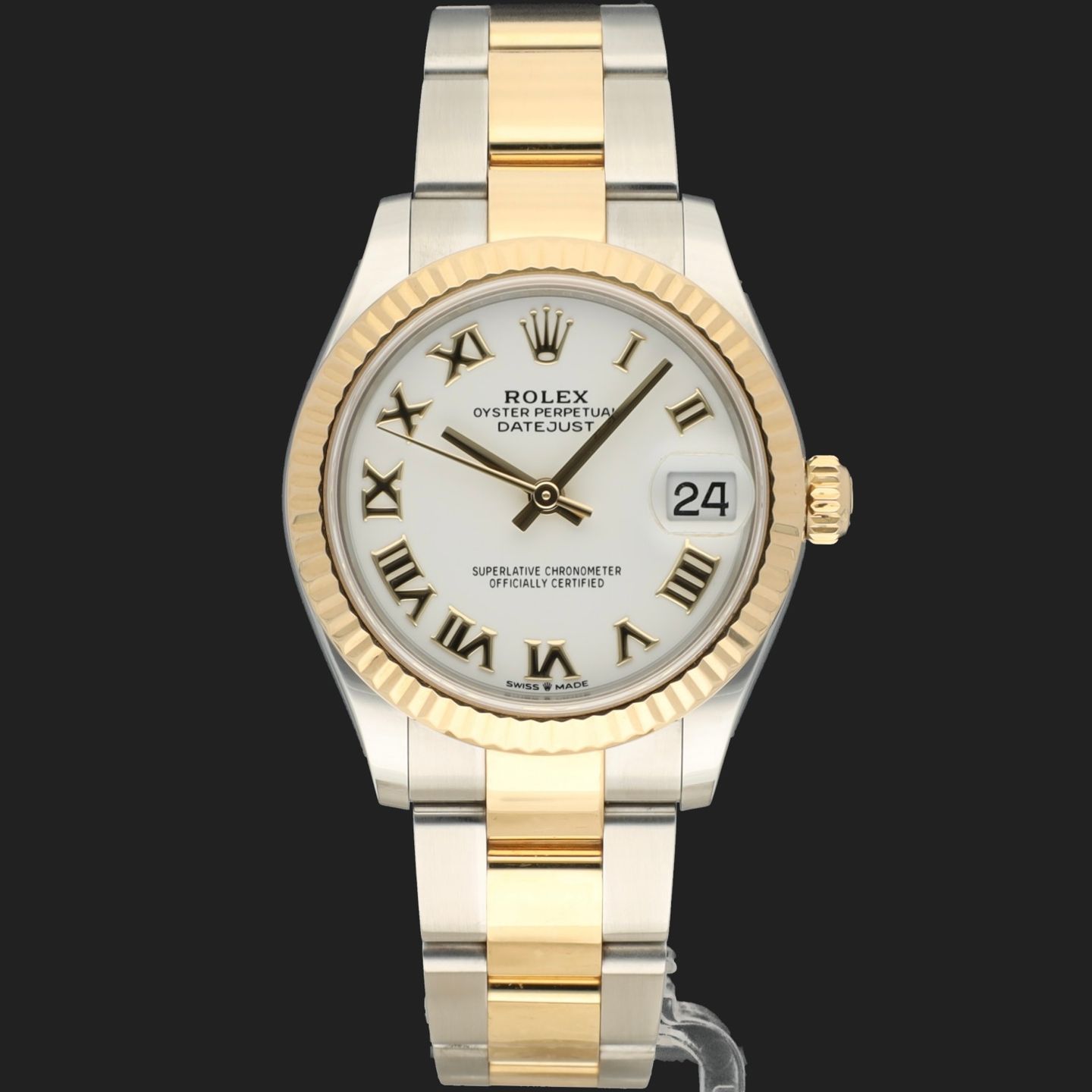 Rolex Datejust 31 278273 (2020) - Wit wijzerplaat 31mm Goud/Staal (3/8)