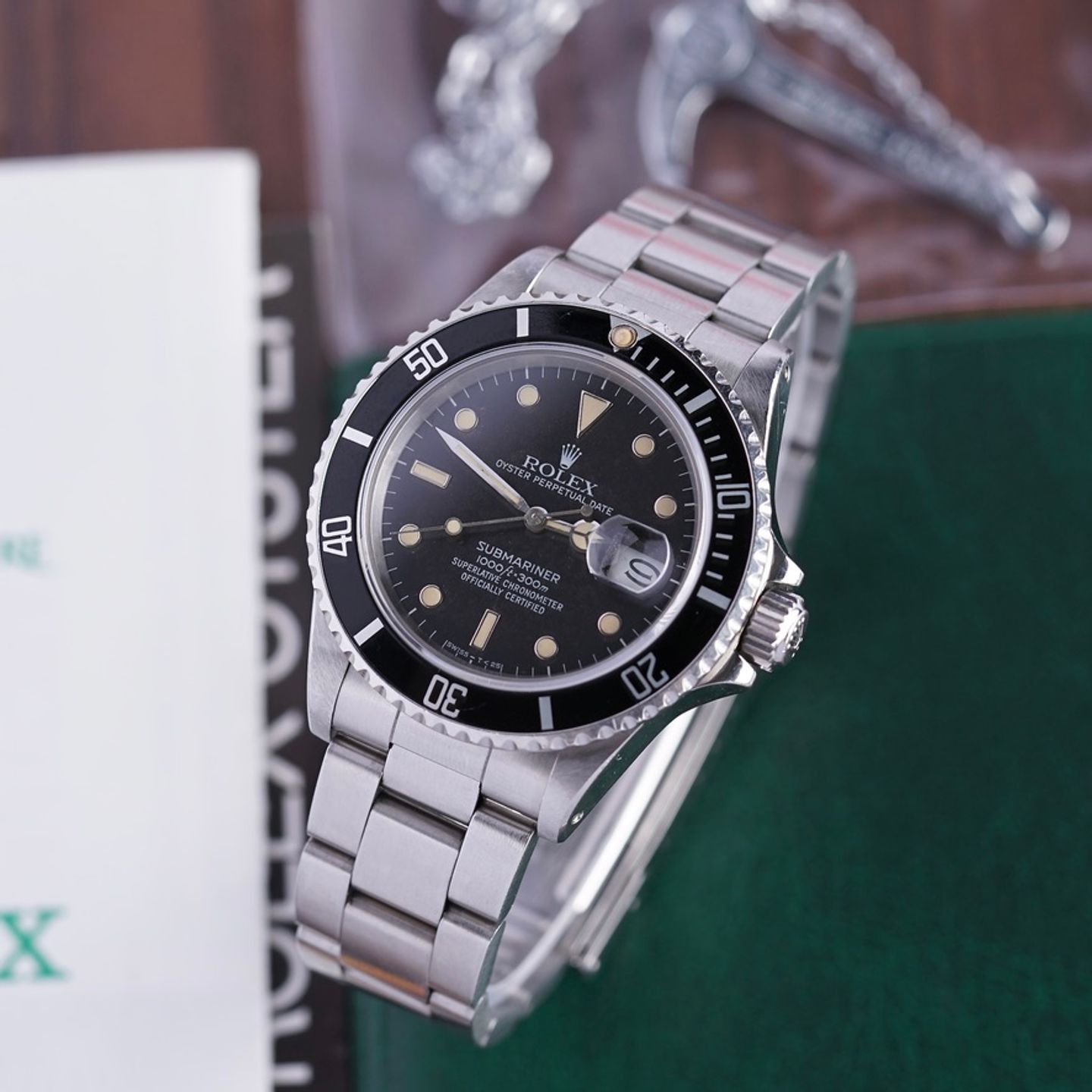 Rolex Submariner Date 168000 (1988) - Zwart wijzerplaat 40mm Staal (8/8)