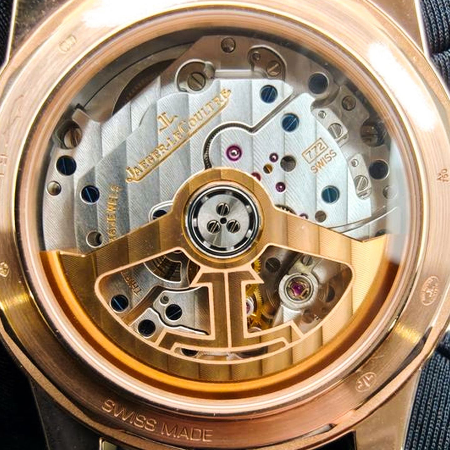 Jaeger-LeCoultre Geophysic Q8102520 (Onbekend (willekeurig serienummer)) - Blauw wijzerplaat 42mm Roségoud (3/3)