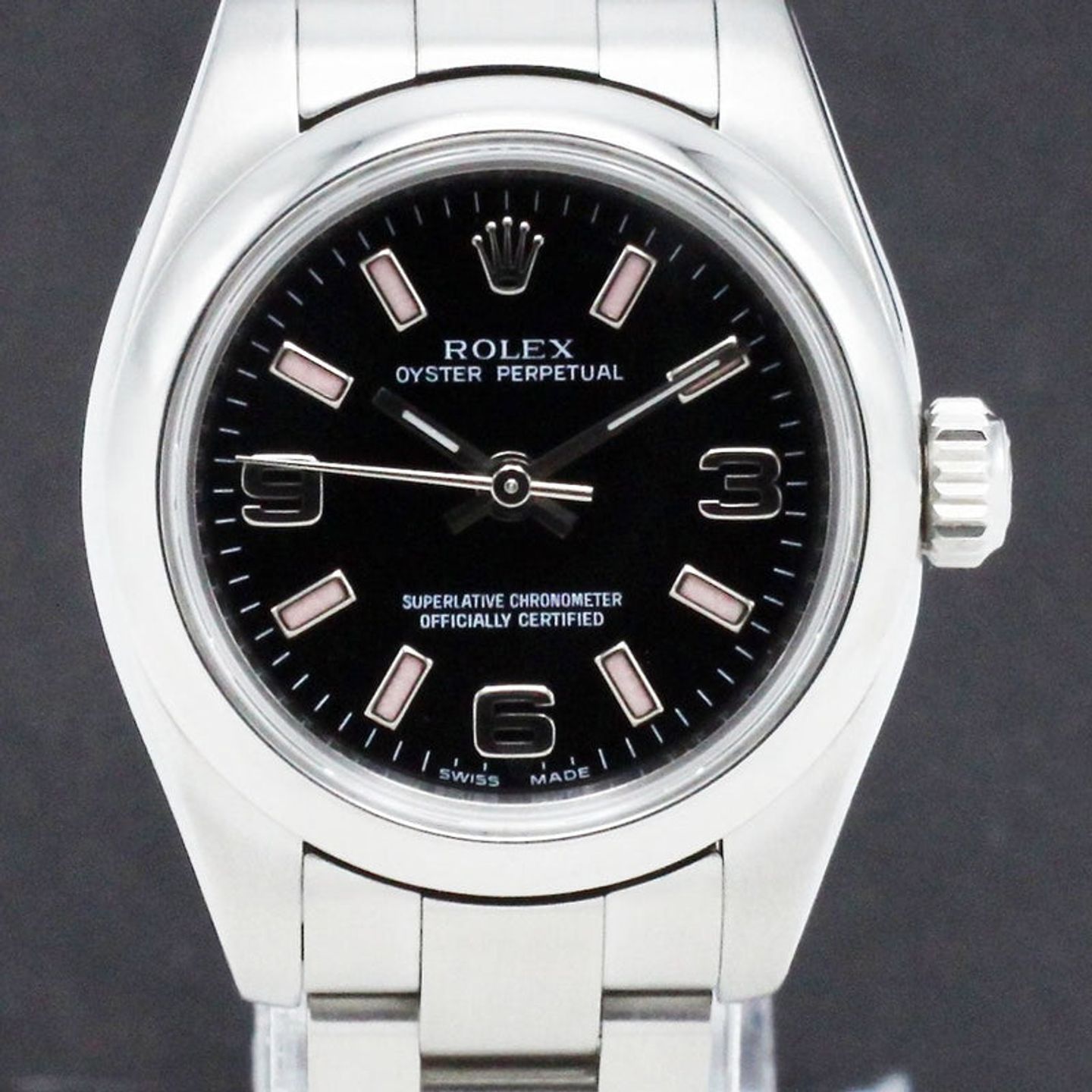 Rolex Oyster Perpetual 26 176200 (2010) - Black dial 26 mm Steel case (1/7)