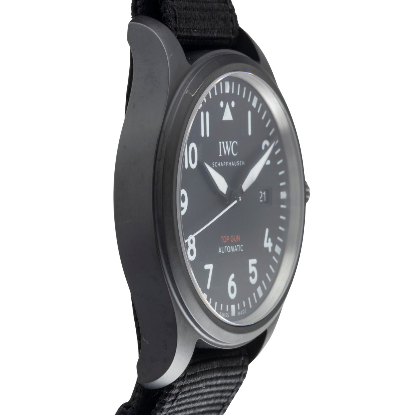 IWC Pilot IW326901 (Unknown (random serial)) - Black dial 41 mm Ceramic case (7/8)