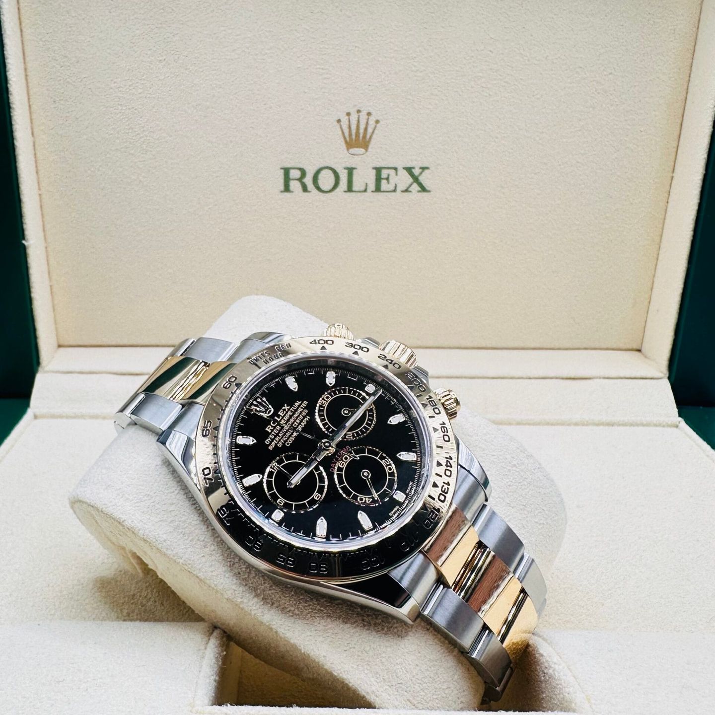 Rolex Daytona 116503 (2019) - Black dial 40 mm Gold/Steel case (3/5)