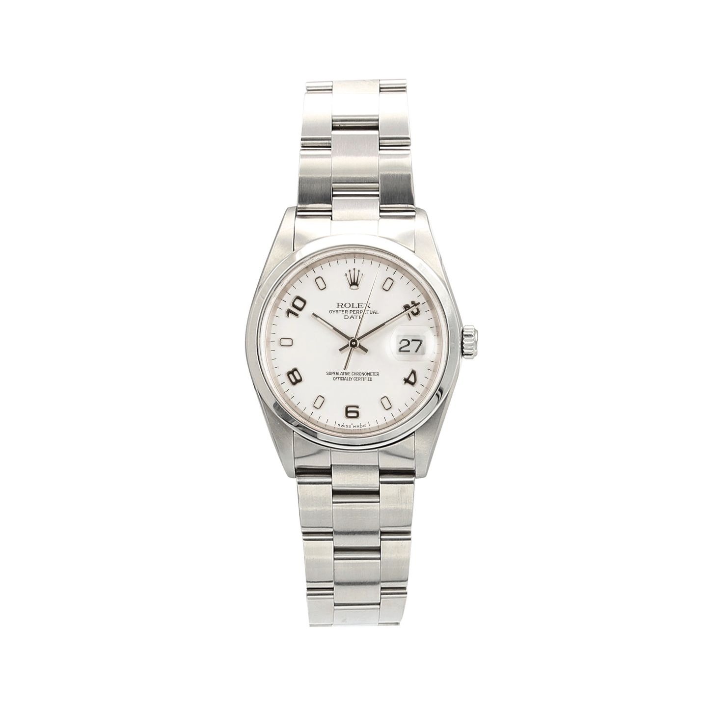 Rolex Oyster Perpetual Date 15200 (Onbekend (willekeurig serienummer)) - 34mm Staal (1/7)