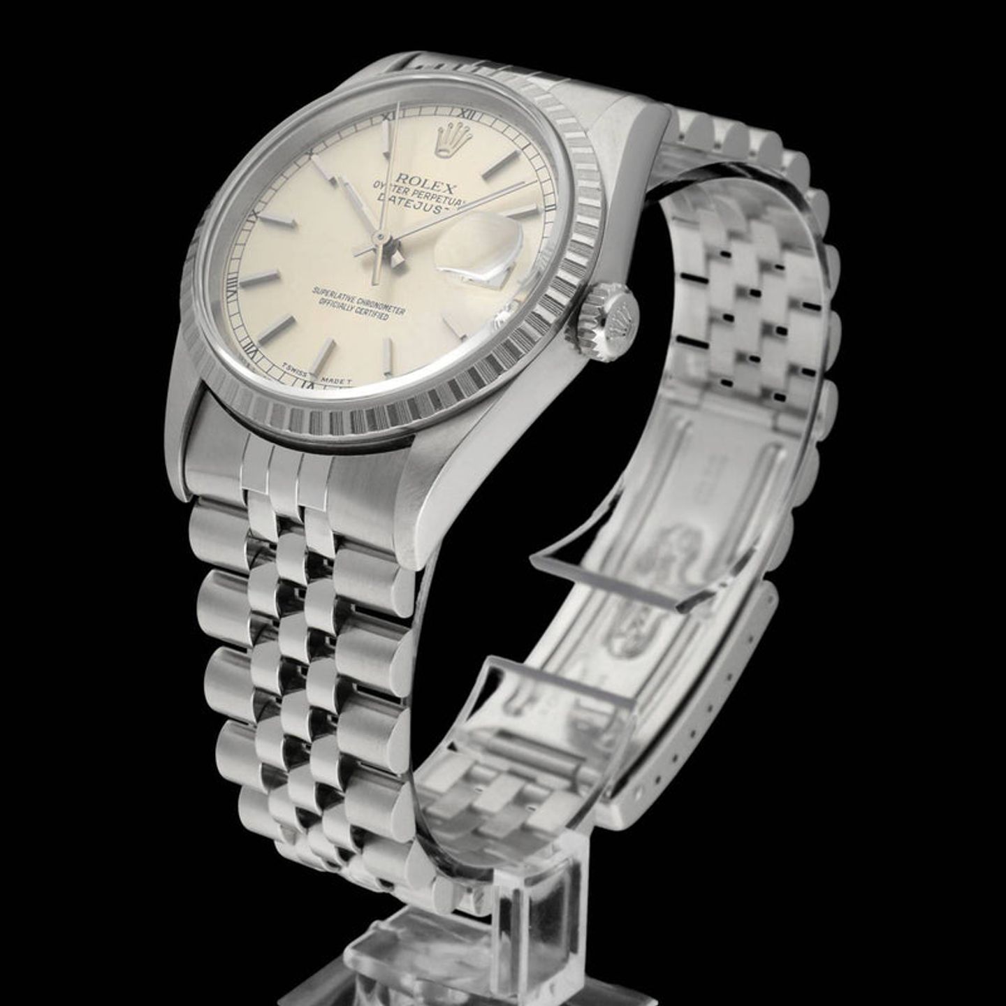 Rolex Datejust 36 16220 (1993) - Silver dial 36 mm Steel case (5/8)