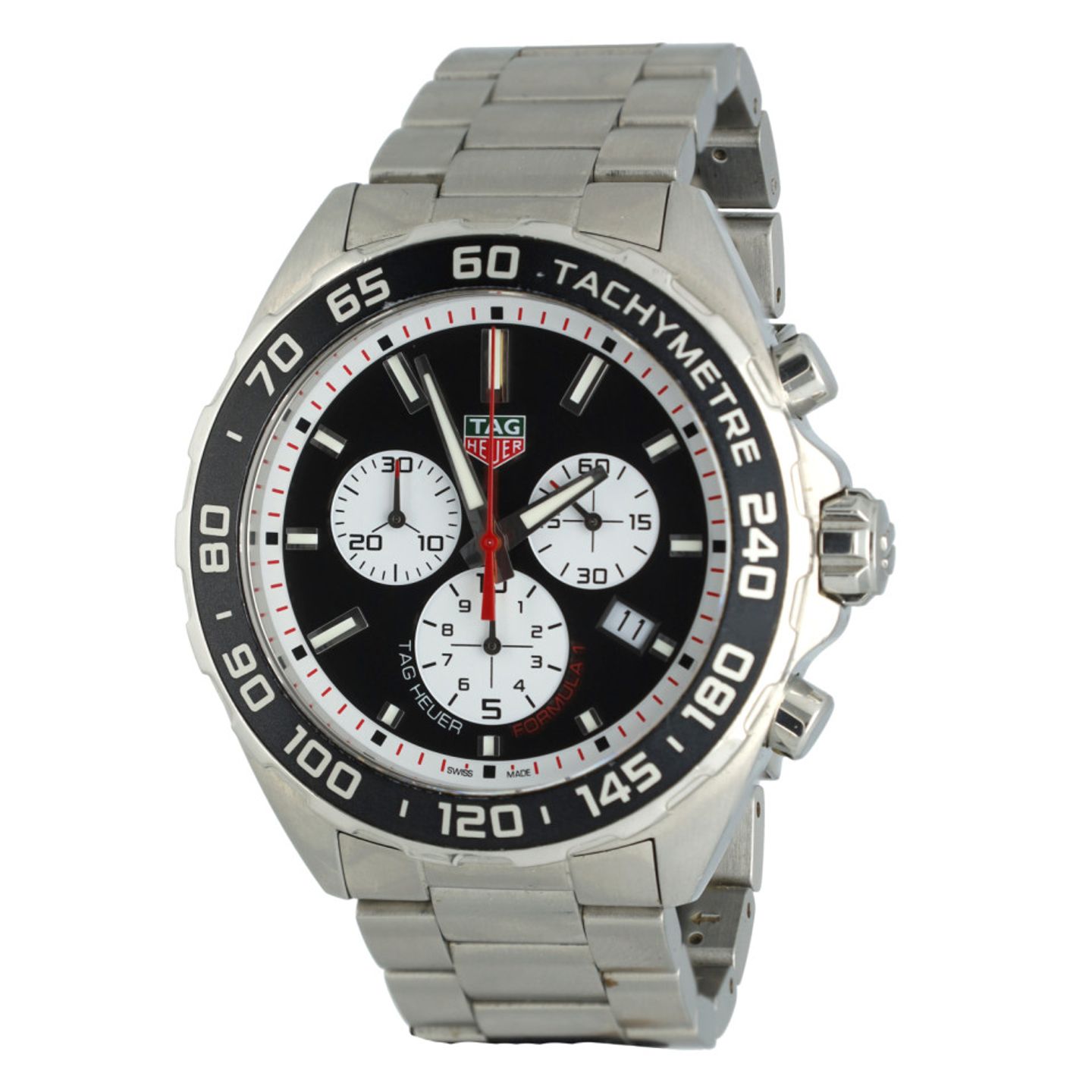 TAG Heuer Formula 1 Quartz CAZ101E (2019) - Zwart wijzerplaat 43mm Staal (1/7)
