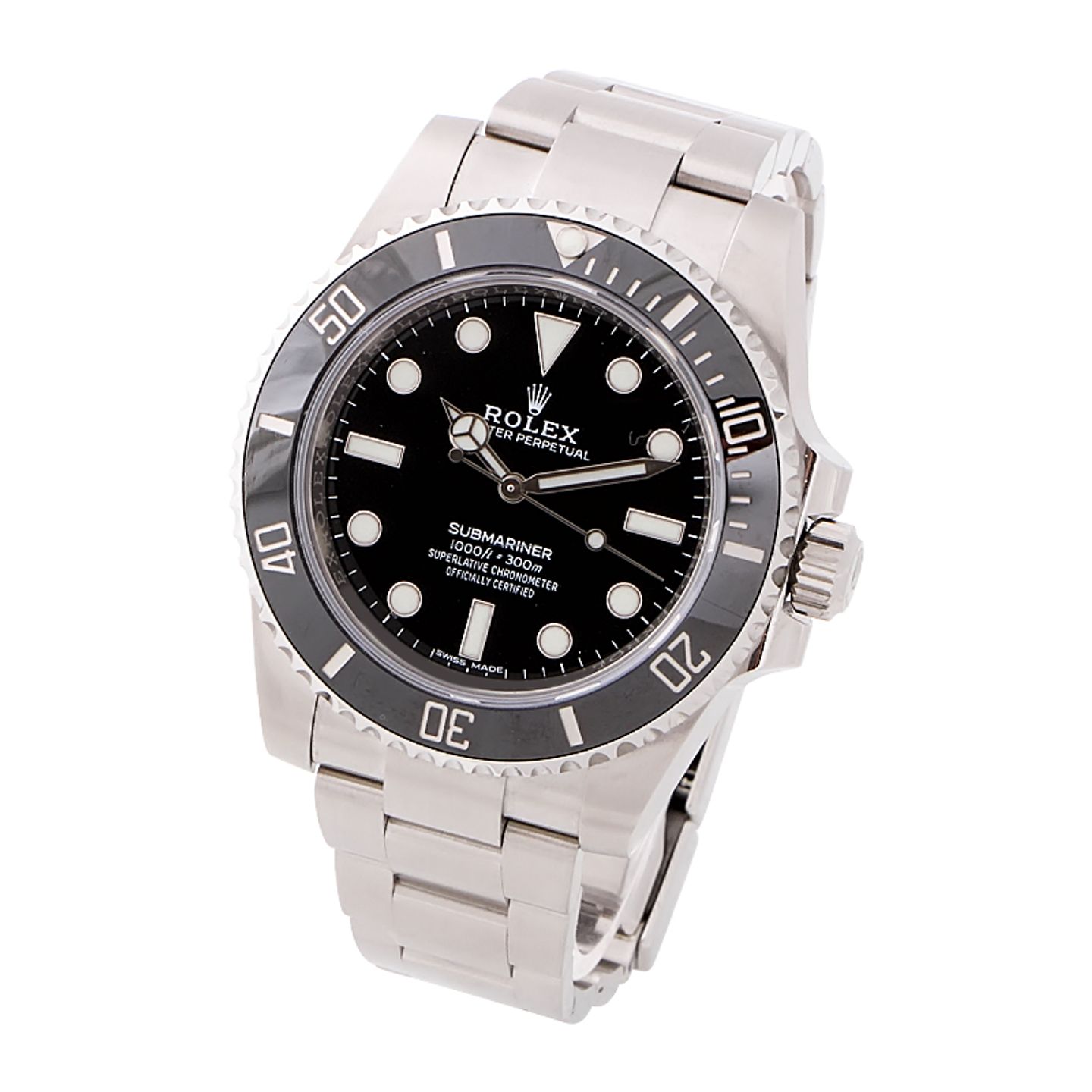 Rolex Submariner No Date 114060 (2020) - Zwart wijzerplaat 40mm Staal (2/4)