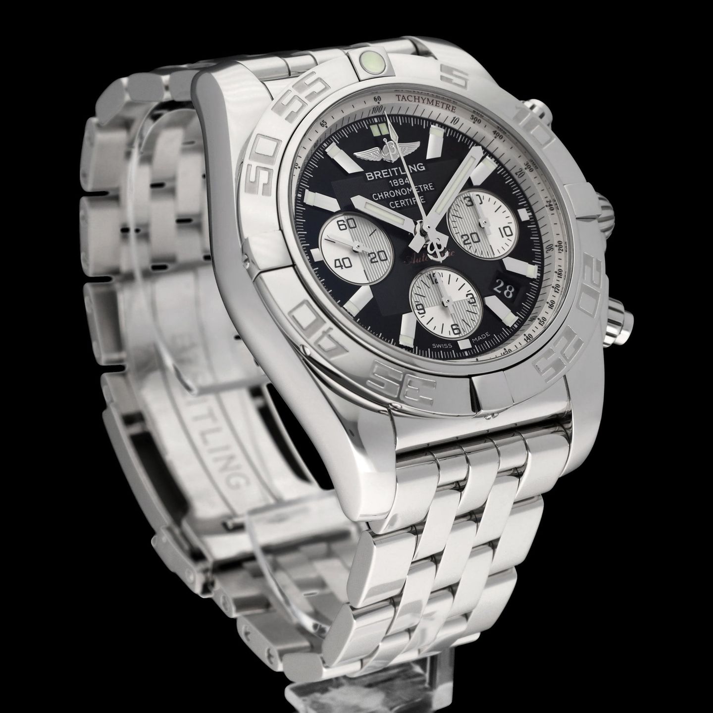 Breitling Chronomat 44 AB0110 (2009) - Black dial 44 mm Steel case (4/8)