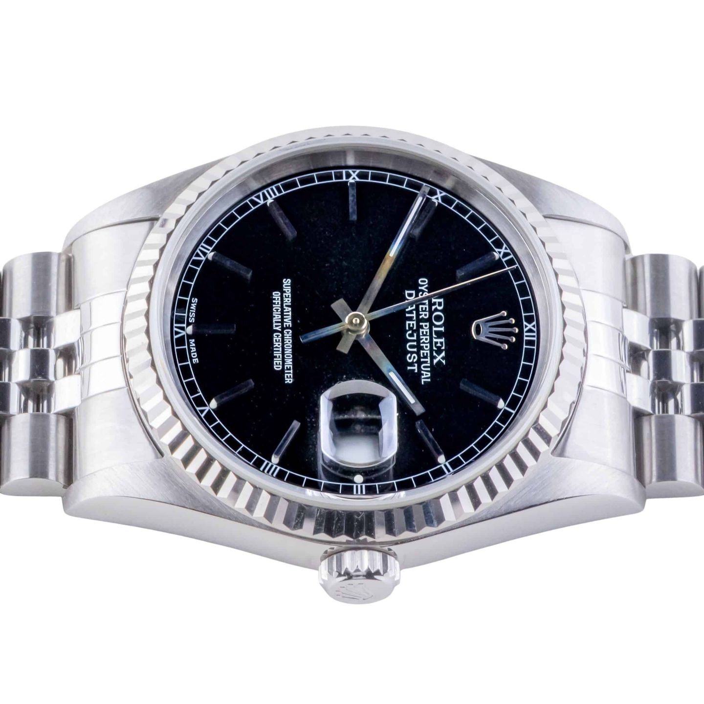 Rolex Datejust 36 16234 (2000) - Black dial 36 mm Steel case (6/8)