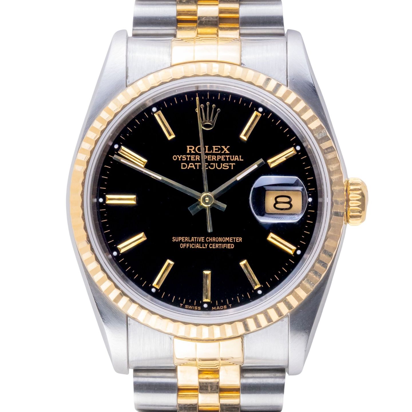 Rolex Datejust 36 16233 (1991) - 36 mm Gold/Steel case (3/8)