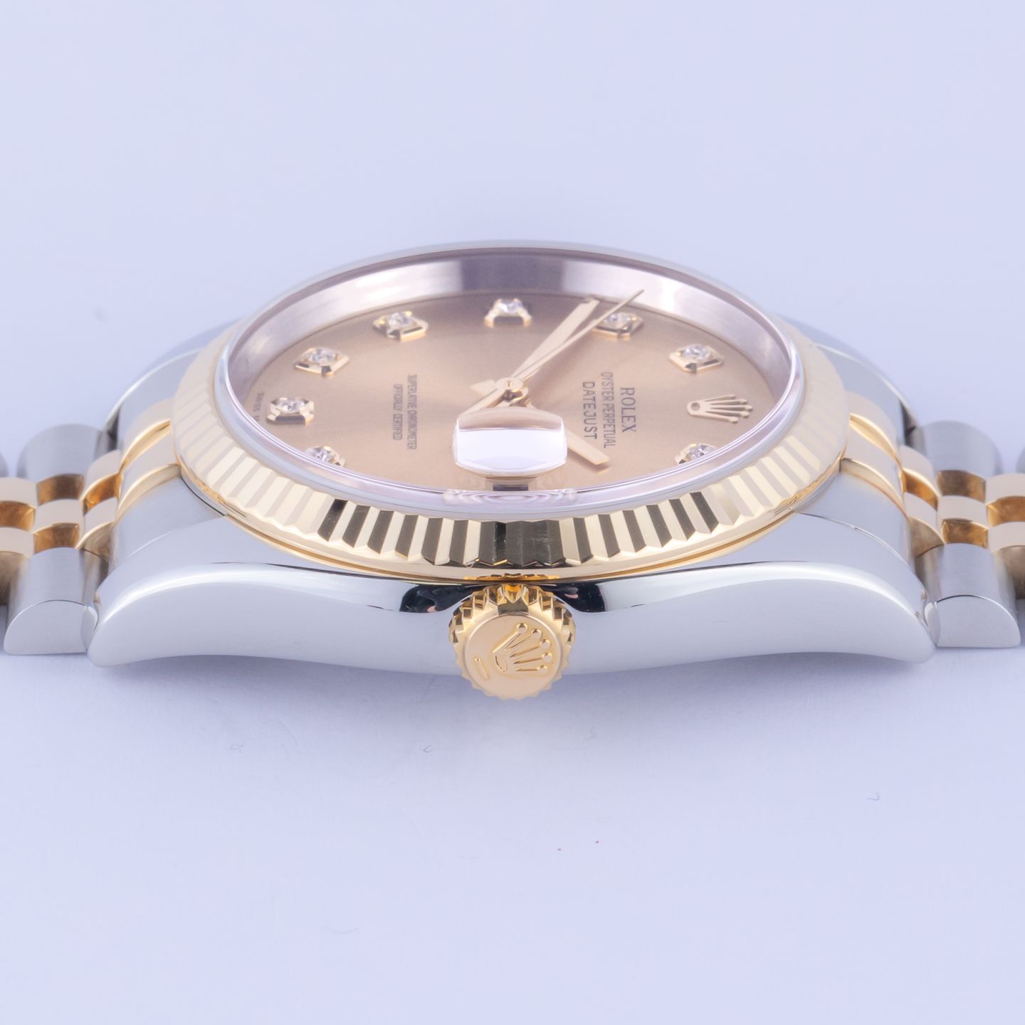 Rolex Datejust 36 116233 (2005) - Champagne wijzerplaat 36mm Goud/Staal (6/8)