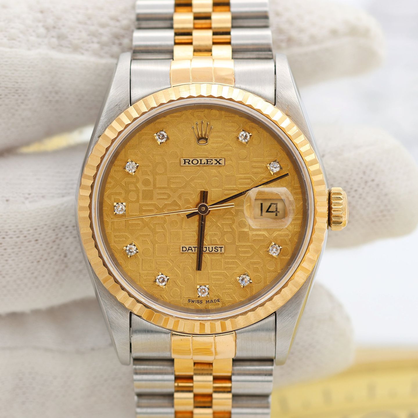 Rolex Datejust 36 16233 (Onbekend (willekeurig serienummer)) - 36mm Goud/Staal (7/8)