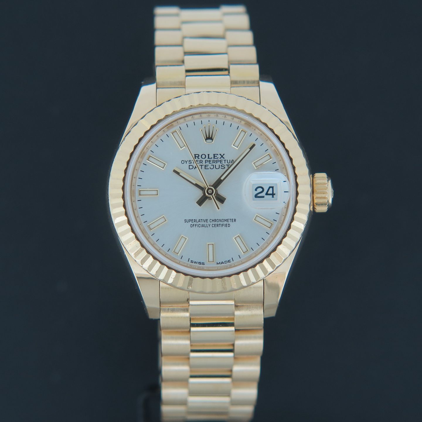 Rolex Lady-Datejust 279178 (2018) - 28 mm Yellow Gold case (3/4)