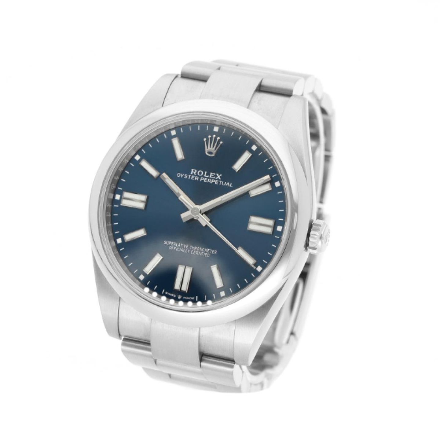 Rolex Oyster Perpetual 41 124300 (2023) - Blue dial 41 mm Steel case (2/5)