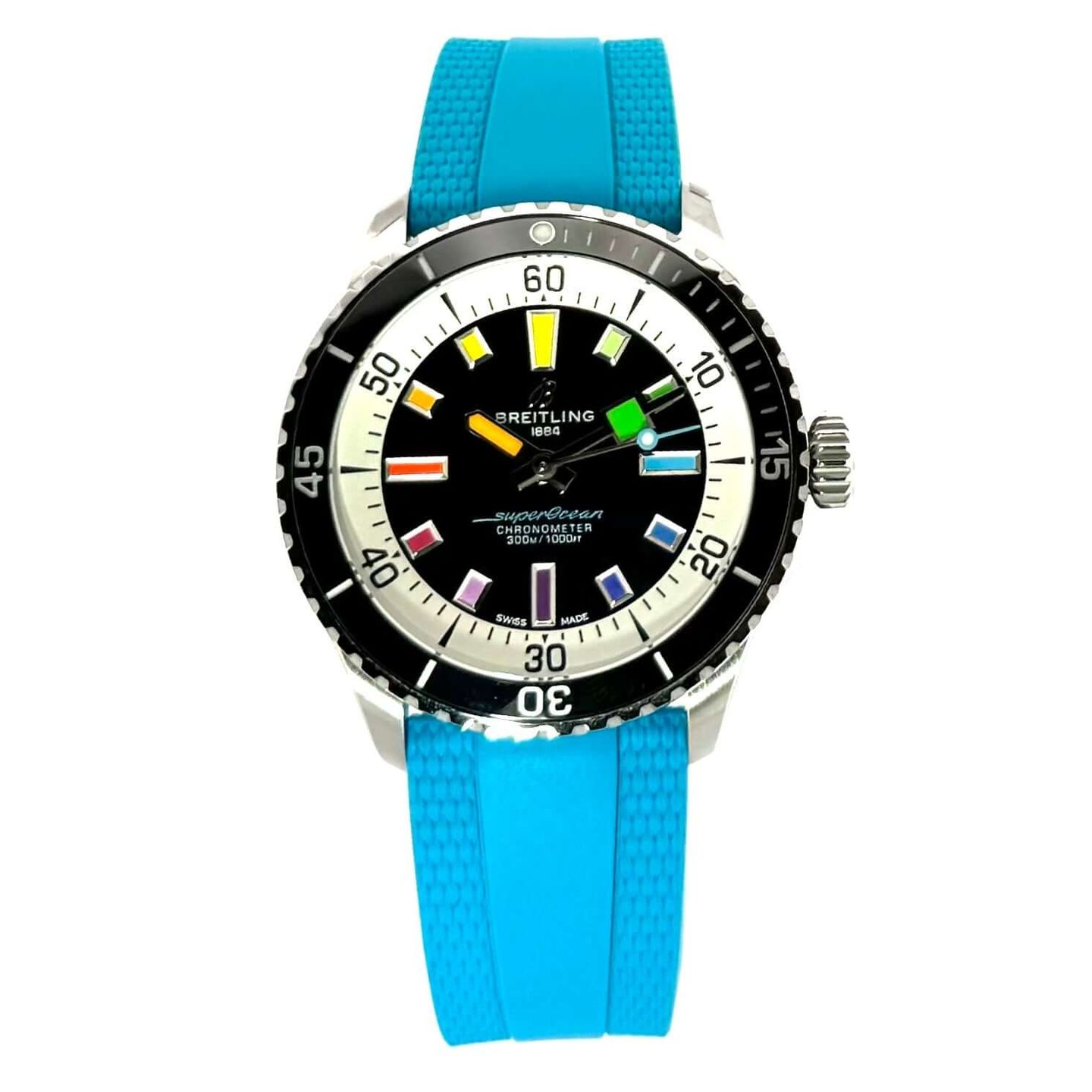 Breitling Top Time A41315A71C1X1 (2024) - Blauw wijzerplaat 41mm Staal (2/8)