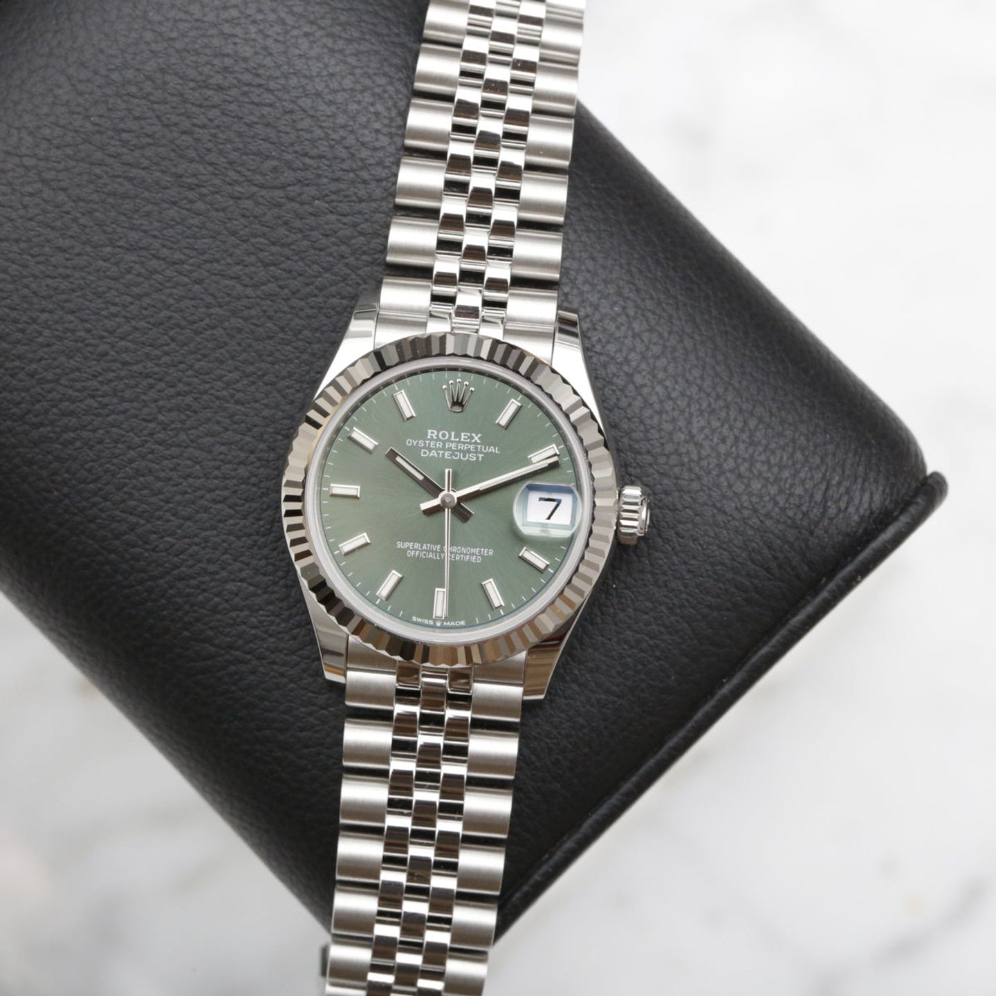 Rolex Datejust 31 278274 (2023) - Green dial 31 mm Steel case (4/8)