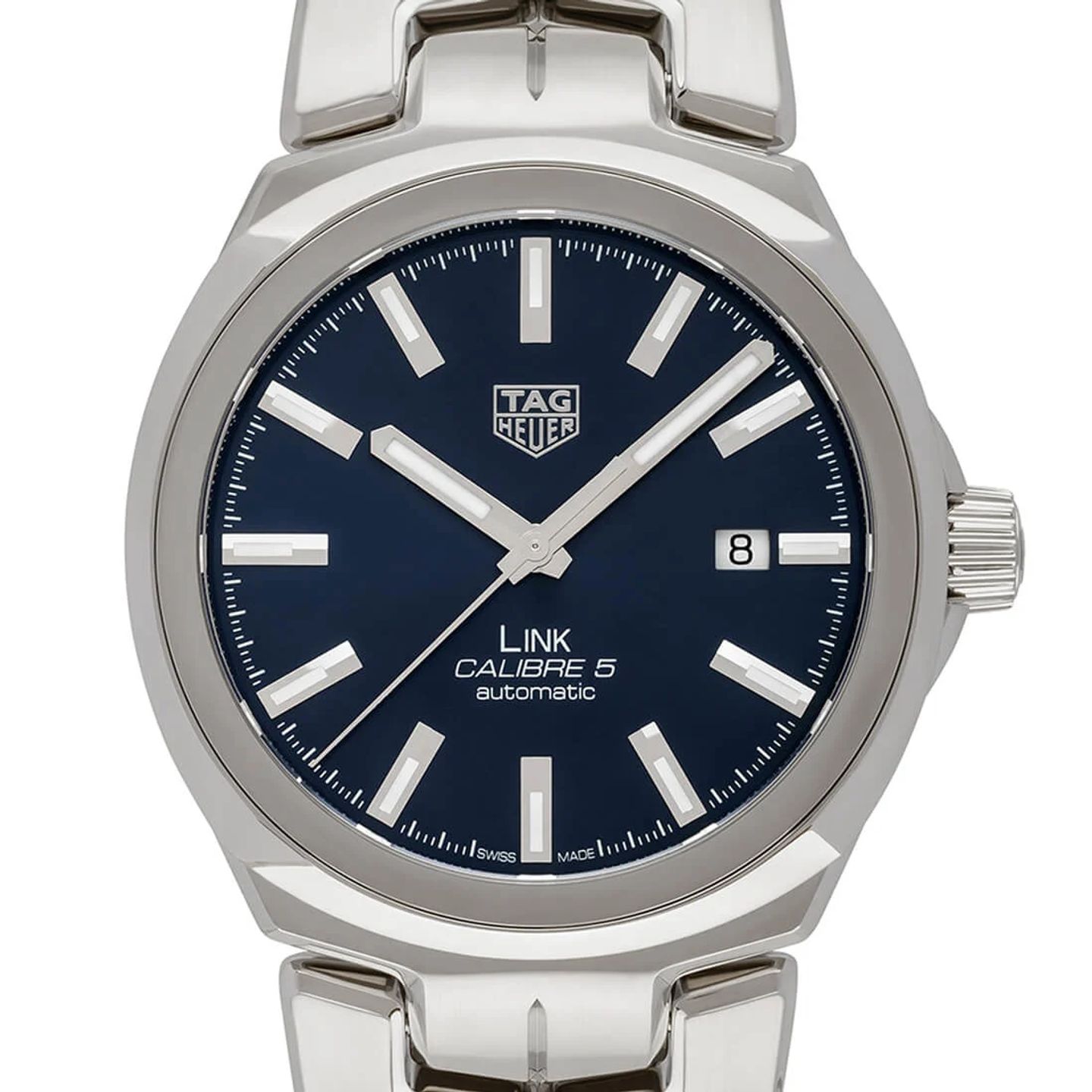 TAG Heuer Link Calibre 5 WBC2112.BA0603 (2024) - Blauw wijzerplaat 41mm Staal (2/3)