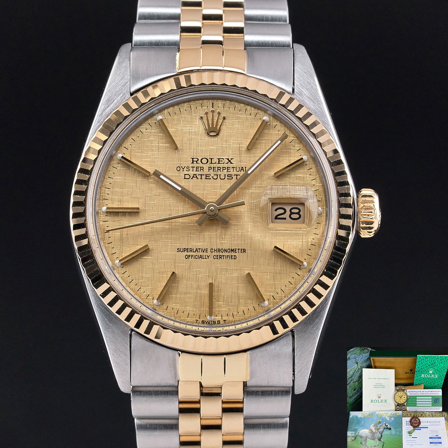 Rolex Datejust 36 16013 (1987) - 36 mm Gold/Steel case (1/8)