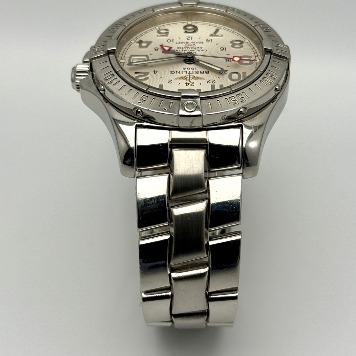 Breitling Colt GMT A32350 (2005) - Silver dial 40 mm Steel case (7/8)