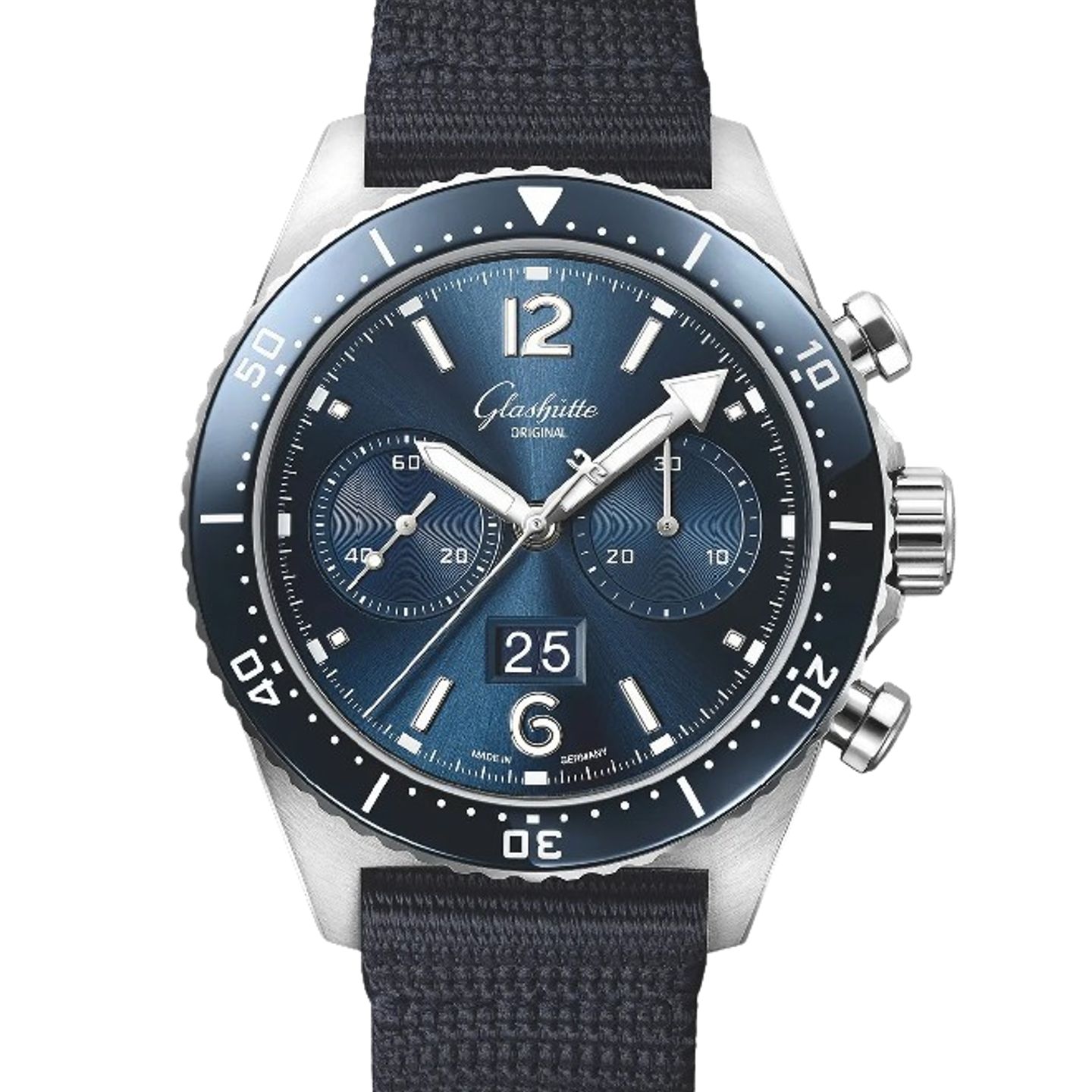 Glashütte Original SeaQ Chronograph 1-37-23-02-81-36 (2024) - Blue dial 43 mm Steel case (1/1)