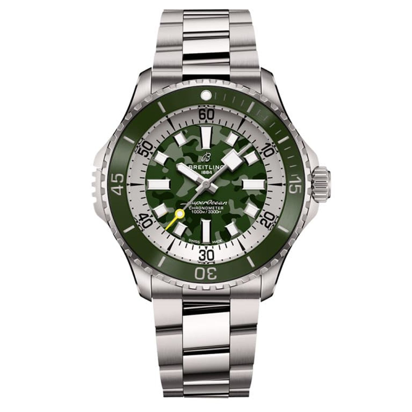 Breitling Superocean 46 E10379D31L1E1 (2024) - Groen wijzerplaat 46mm Titanium (1/1)