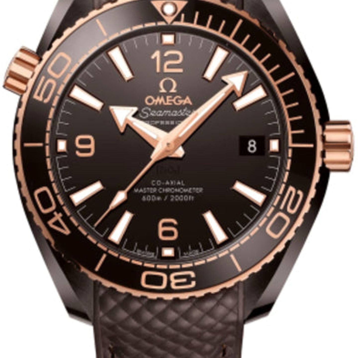 Omega Seamaster Planet Ocean 215.62.40.20.13.001 (2025) - Bruin wijzerplaat 40mm Roségoud (1/1)