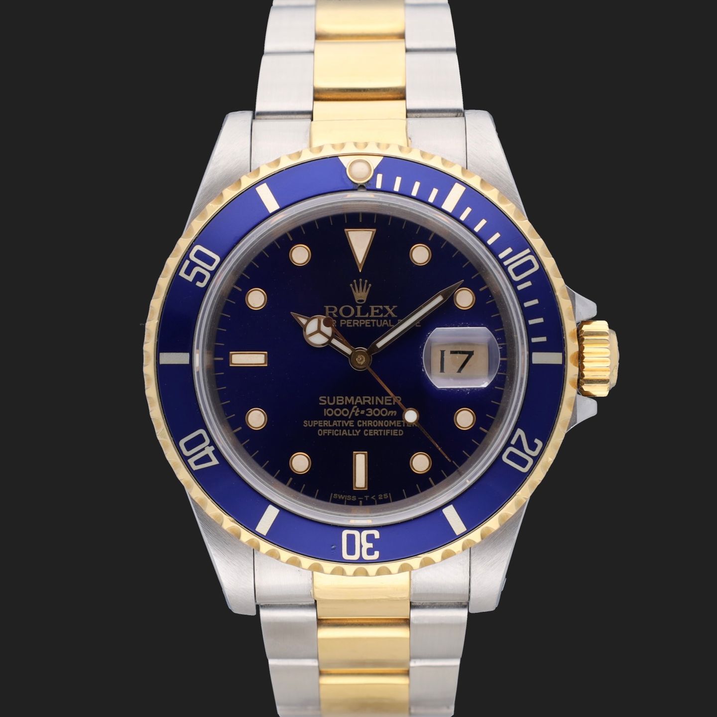 Rolex Submariner Date 116613 (1990) - 40mm Goud/Staal (3/8)