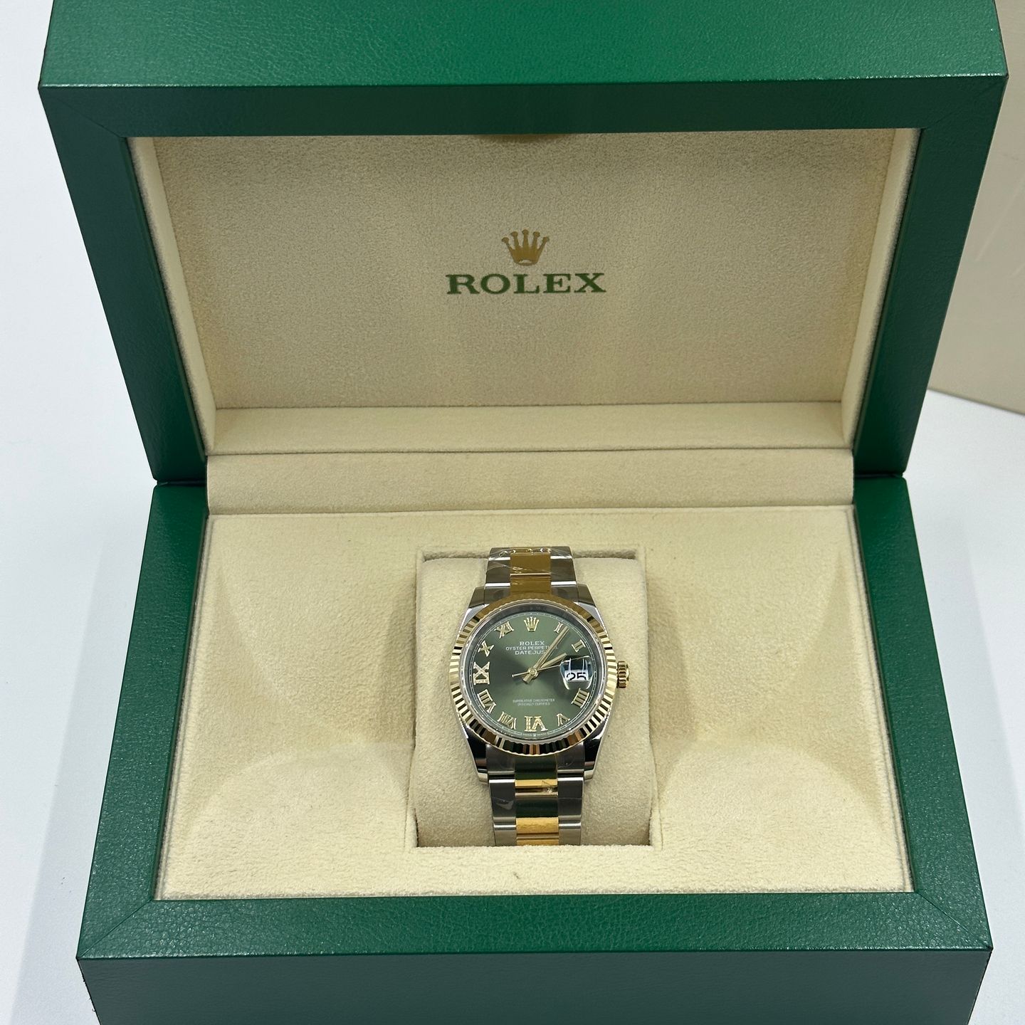 Rolex Datejust 36 126233 (2025) - Groen wijzerplaat 36mm Goud/Staal (4/8)