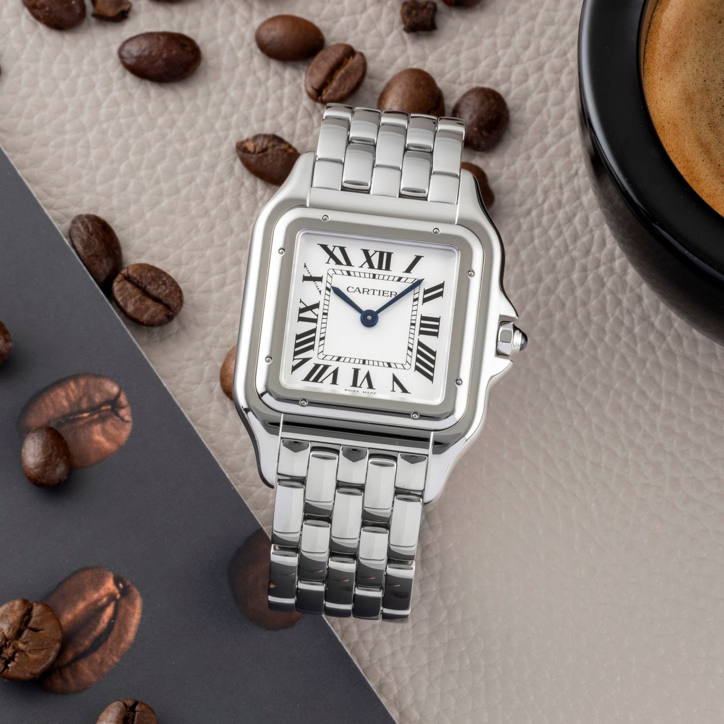 Cartier Panthère WSPN0011 (Unknown (random serial)) - Silver dial 31 mm Steel case (1/8)