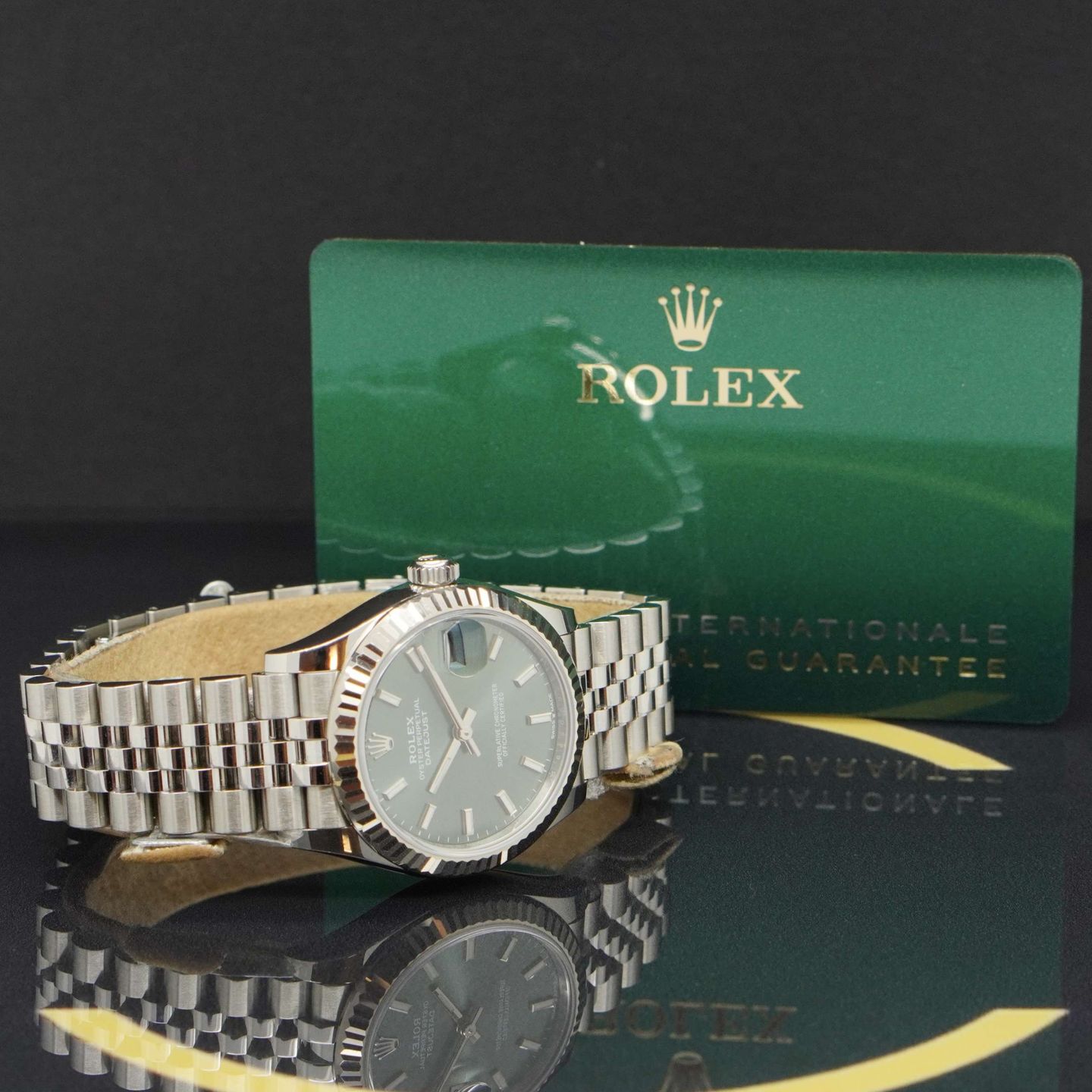 Rolex Datejust 31 278274 (2021) - Green dial 31 mm Steel case (5/7)