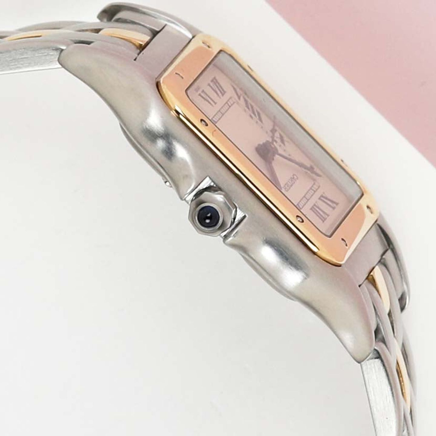 Cartier Panthère 183949 (1989) - Champagne wijzerplaat 27mm Goud/Staal (8/8)