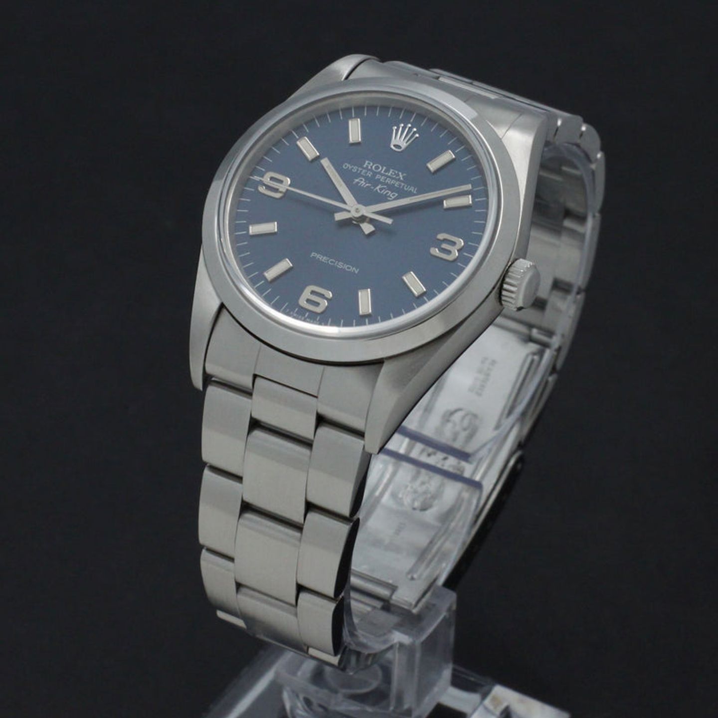 Rolex Air-King 14000 (1995) - Blue dial 34 mm Steel case (4/7)