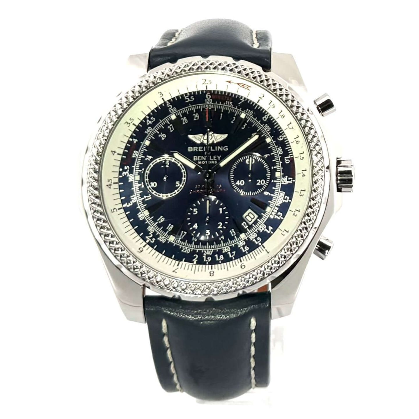 Breitling for Bentley V2536722/BC45 (2007) - Zwart wijzerplaat 49mm Titanium (2/8)