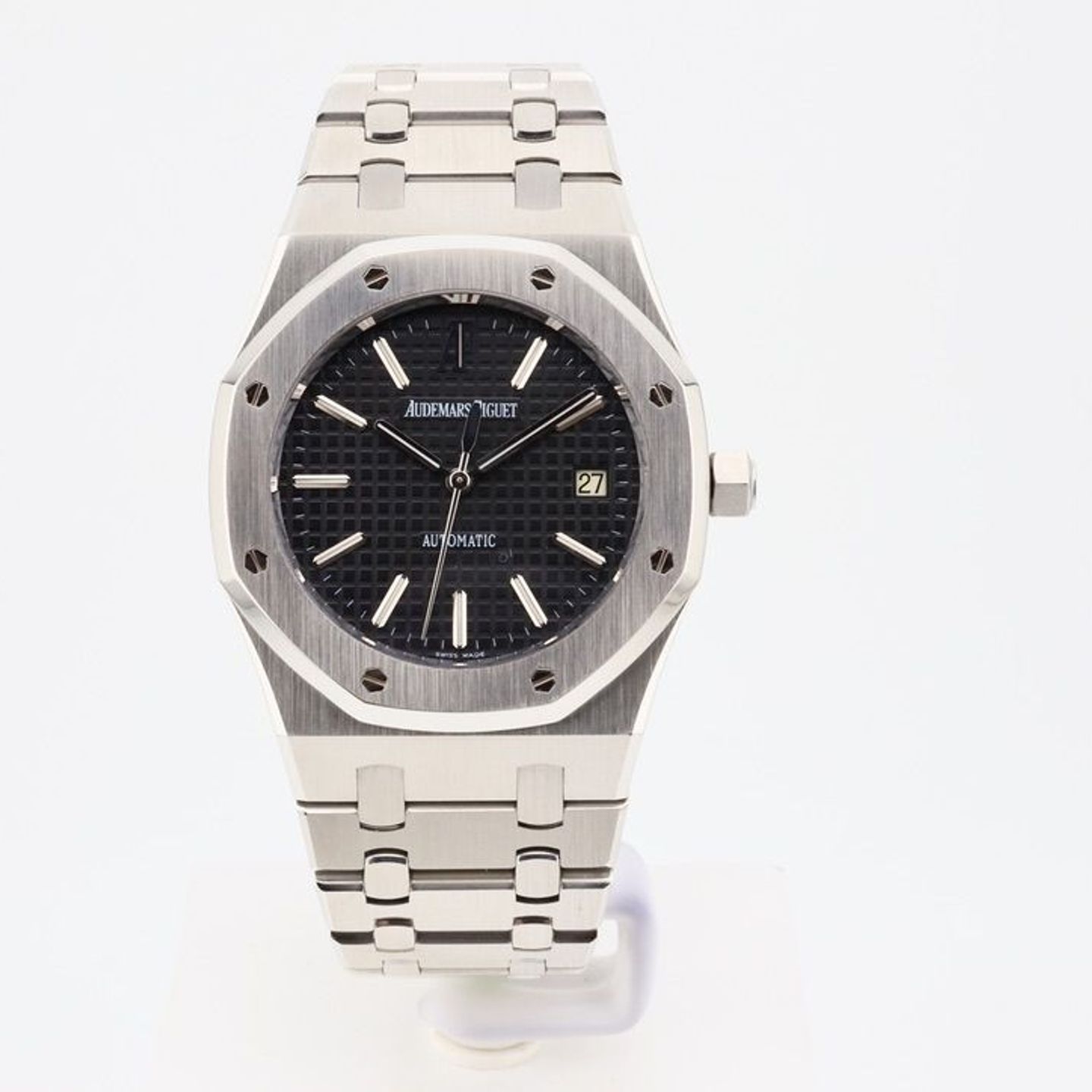 Audemars Piguet Royal Oak Selfwinding 15300ST.OO.1220ST.03 (Onbekend (willekeurig serienummer)) - Zwart wijzerplaat 39mm Staal (1/8)