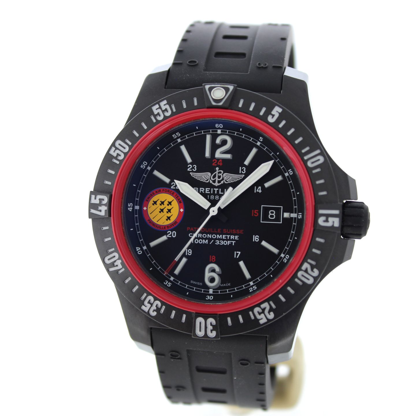 Breitling Colt Skyracer X74320B8/BG40 (2018) - Zwart wijzerplaat 45mm Plastic (3/7)