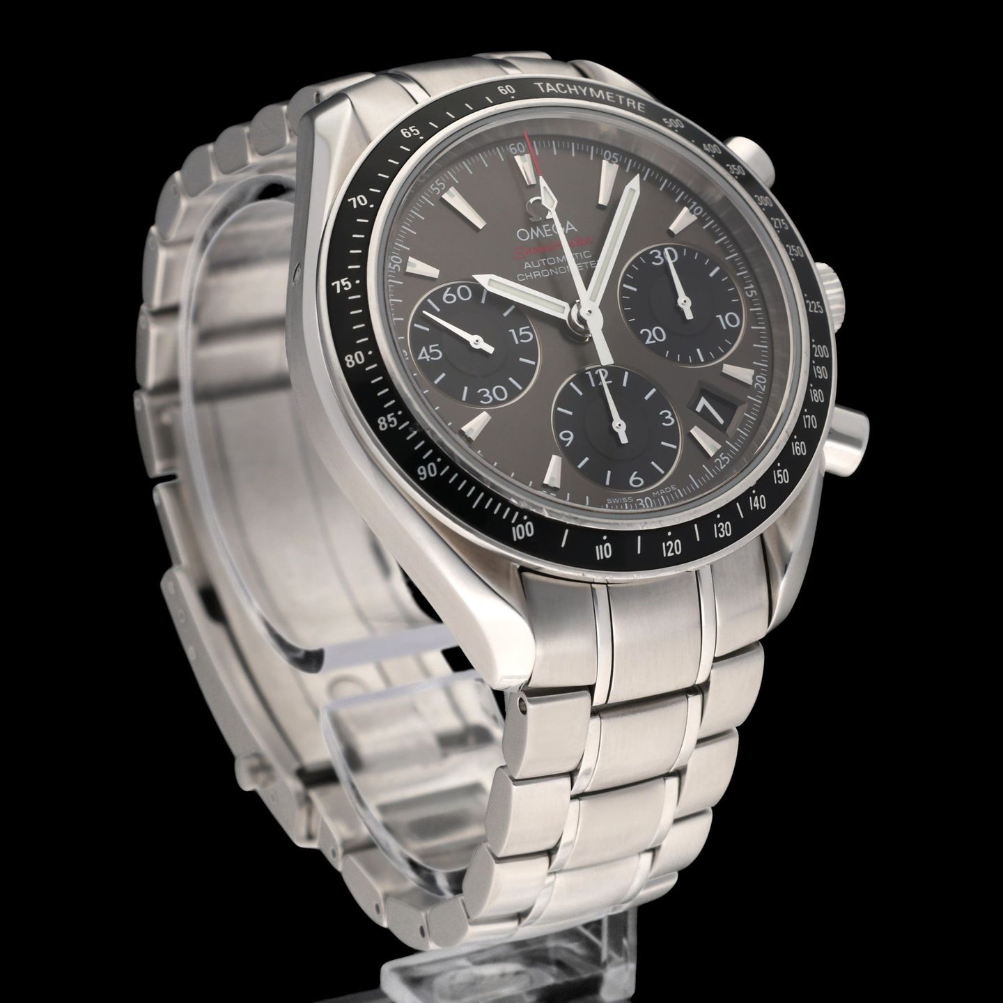 Omega Speedmaster Date 323.30.40.40.06.001 (2009) - Grey dial 40 mm Steel case (6/8)